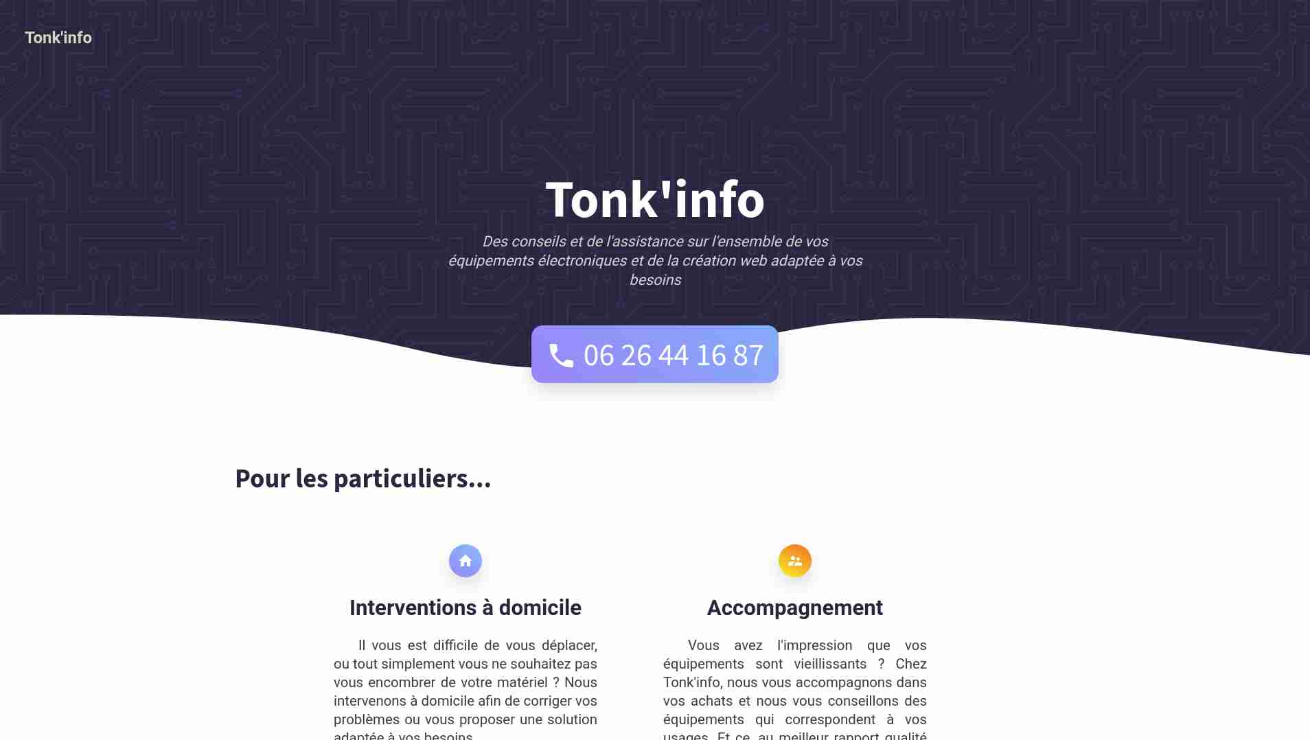 Screen de Tonk'info